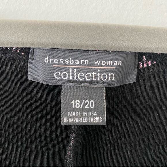 Dress Barn Collection Metallic Glitter Two-Piece Tank and Jacket Set 18/20 - Picture 6 of 9